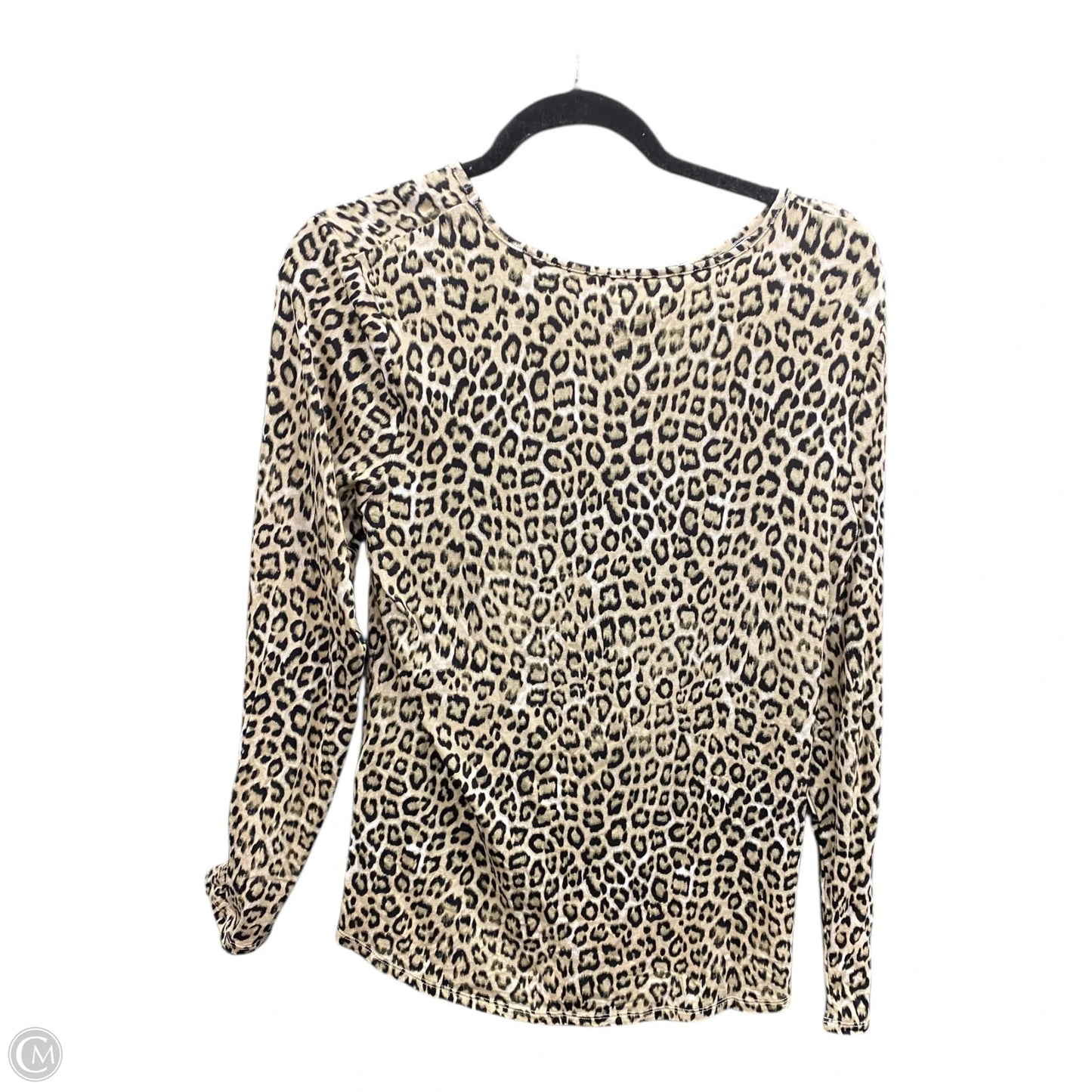 Top Long Sleeve By Chicos In Animal Print, Size: M