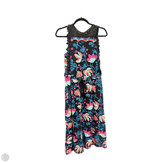 Dress Casual Maxi By Eva Franco In Black & Blue, Size: 2