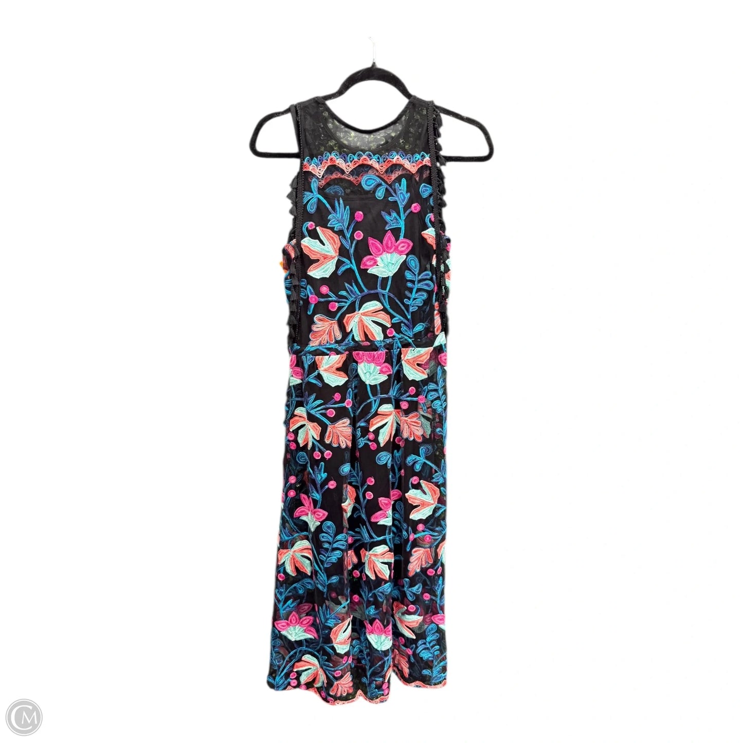 Dress Casual Maxi By Eva Franco In Black & Blue, Size: 2