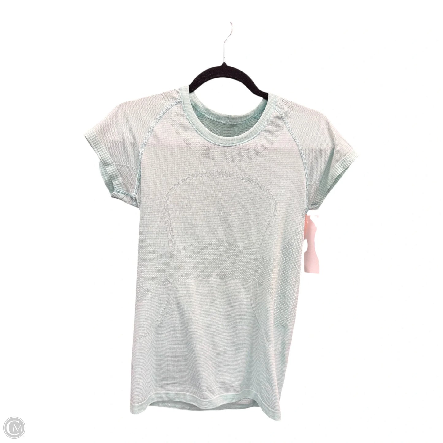 Athletic Top Short Sleeve By Lululemon In Green, Size: 6