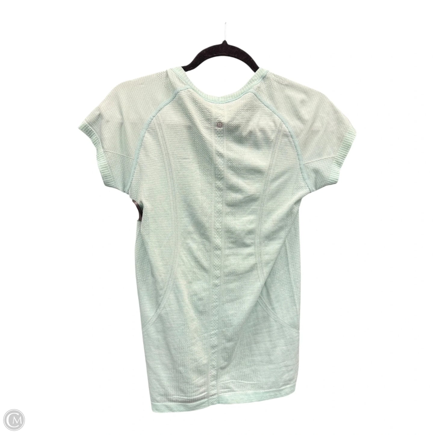 Athletic Top Short Sleeve By Lululemon In Green, Size: 6