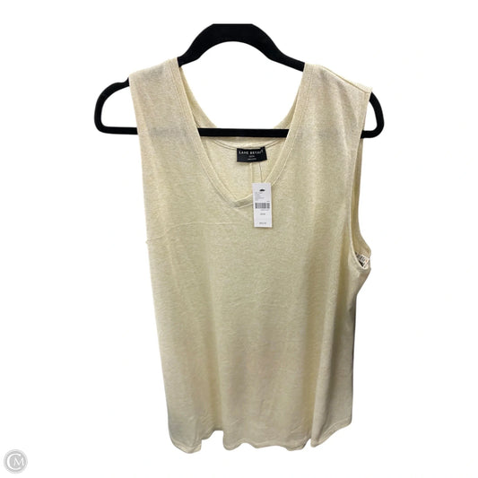 Top Sleeveless By Lane Bryant In Gold, Size: 2x