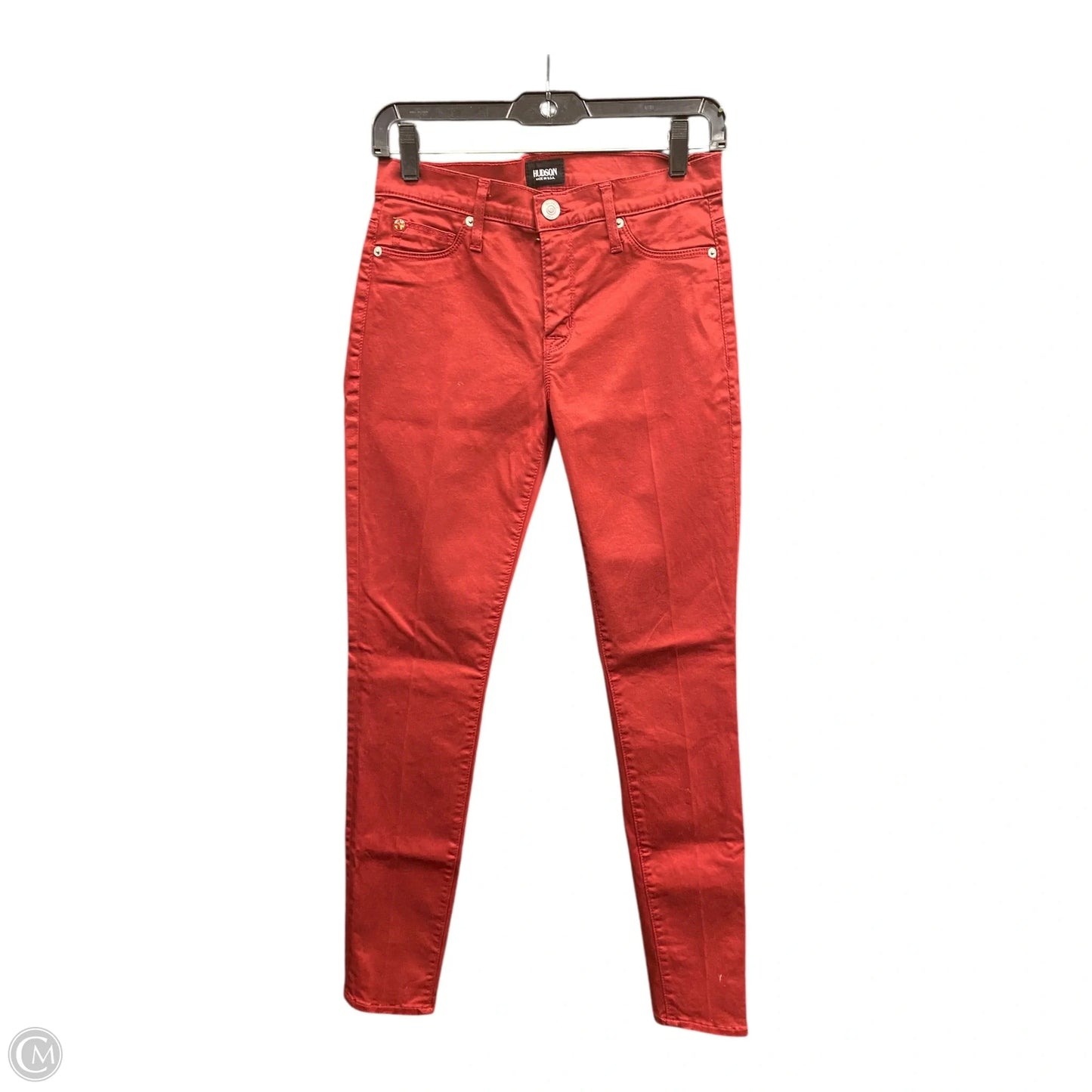 Jeans Skinny By Hudson In Red, Size: 2