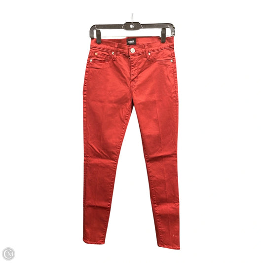 Jeans Skinny By Hudson In Red, Size: 2