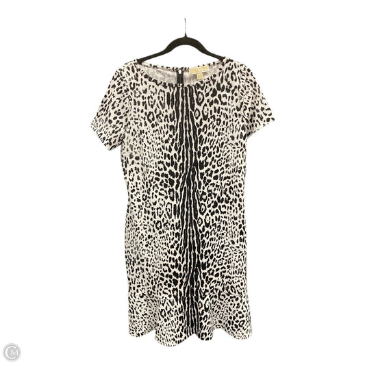 Dress Casual Midi By Michael By Michael Kors In Black & White, Size: L