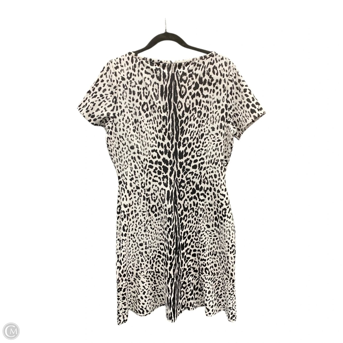 Dress Casual Midi By Michael By Michael Kors In Black & White, Size: L
