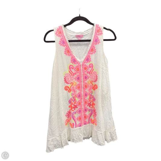 Dress Designer By Lilly Pulitzer In Pink & White, Size: Xs