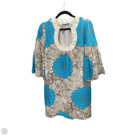 Dress Casual Short By Trina Turk In Blue & Brown, Size: 6
