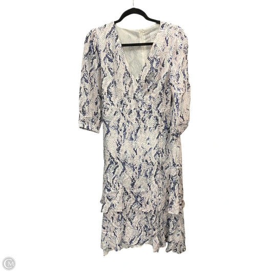 Dress Casual Maxi By Clothes Mentor In Blue & White, Size: M