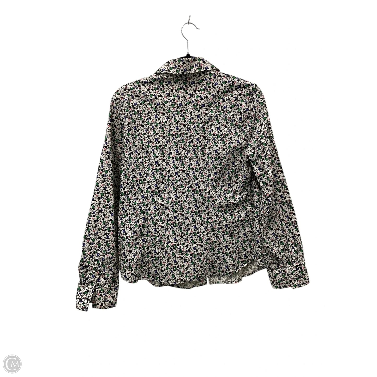 Blouse Long Sleeve By Talbots In Black & White, Size: 12p