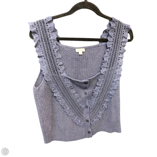 Top Sleeveless By Pilcro In Navy, Size: L