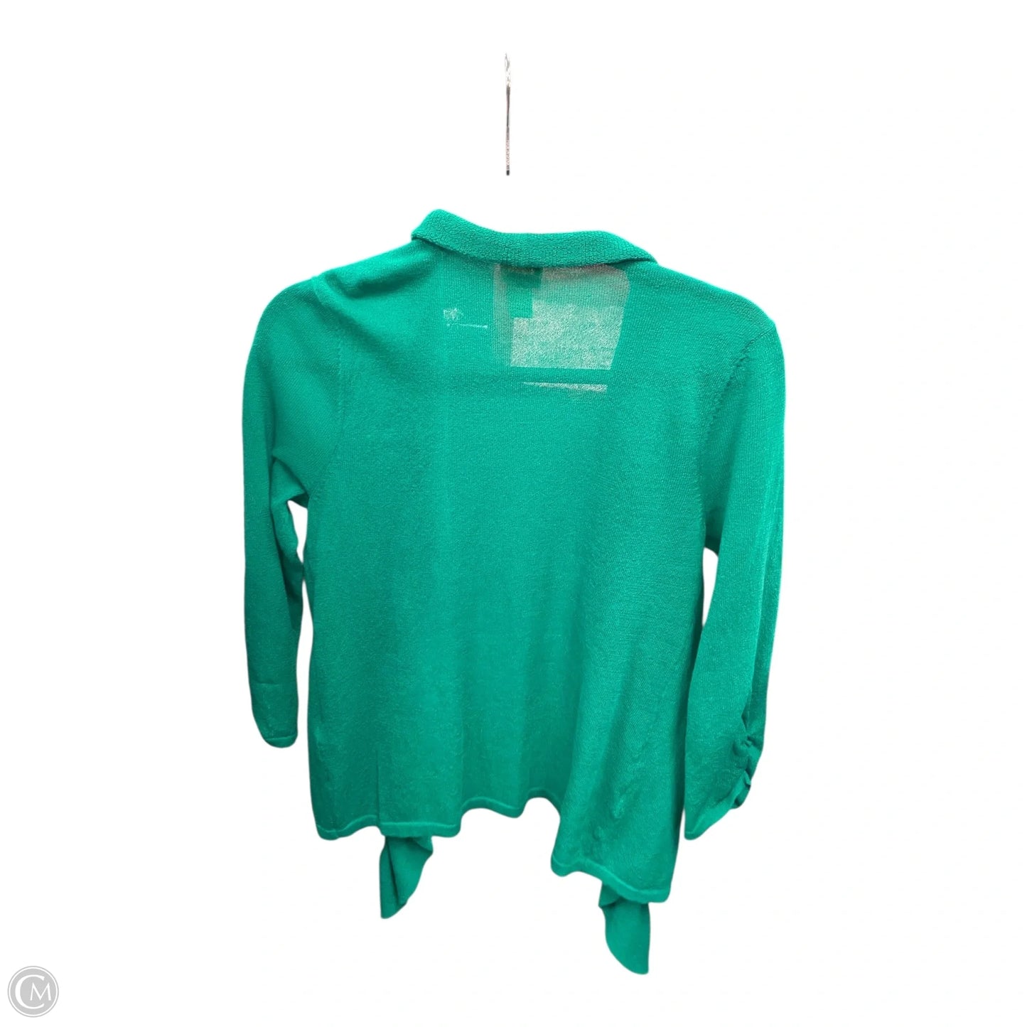 Sweater Cardigan By Chicos In Green, Size: S