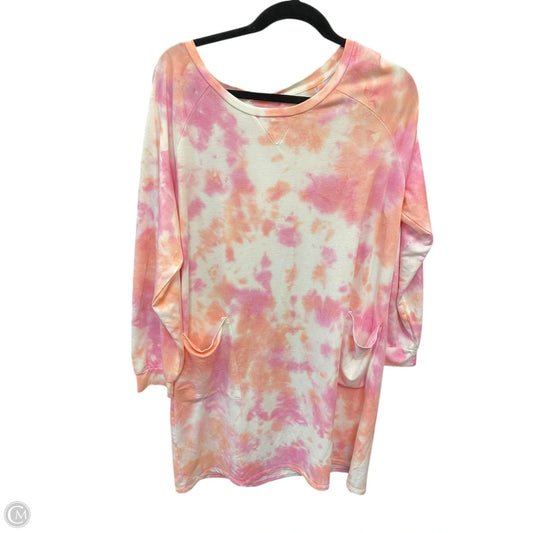 Dress Casual Short By Adyson Parker In Tie Dye Print, Size: 1x