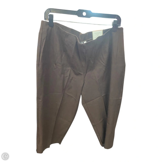 Pants Cropped By Chicos In Brown, Size: Xl