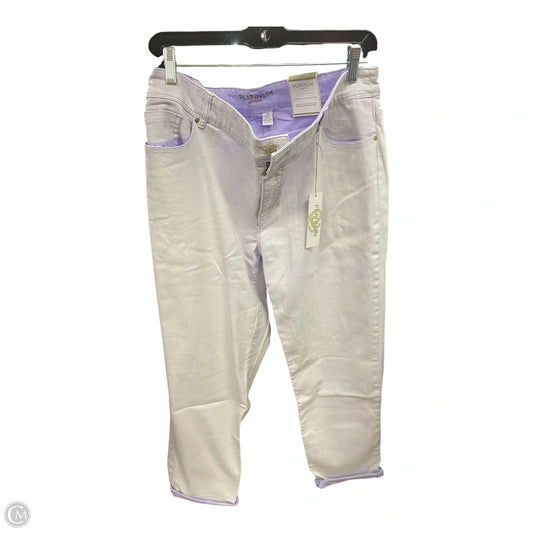 Pants Cropped By Chicos In Purple, Size: Xl