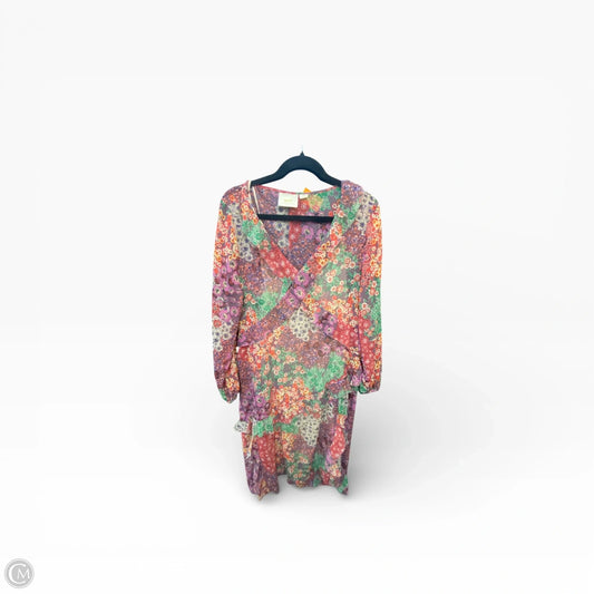 Dress Casual Midi By Maeve In Floral Print, Size: L