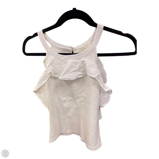 Top Sleeveless By Maeve In White, Size: M