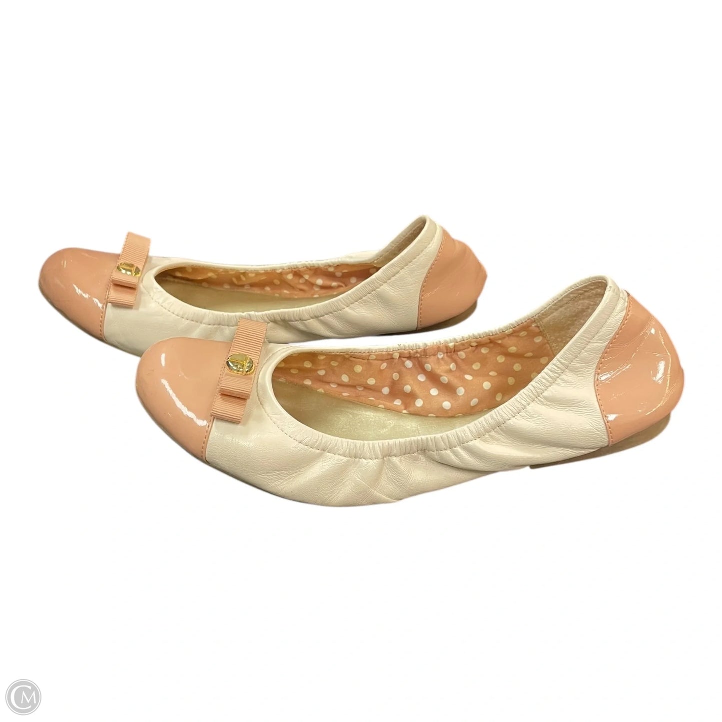 Shoes Flats By Tahari In Cream & Pink, Size: 8