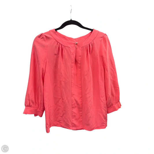 Blouse Designer By Kate Spade In Coral, Size: 4