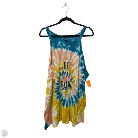 Tunic Long Sleeve By Torrid In Tie Dye Print, Size: 4x