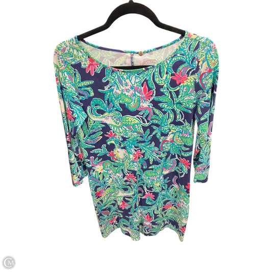 Dress Designer By Lilly Pulitzer In Green & Pink, Size: S