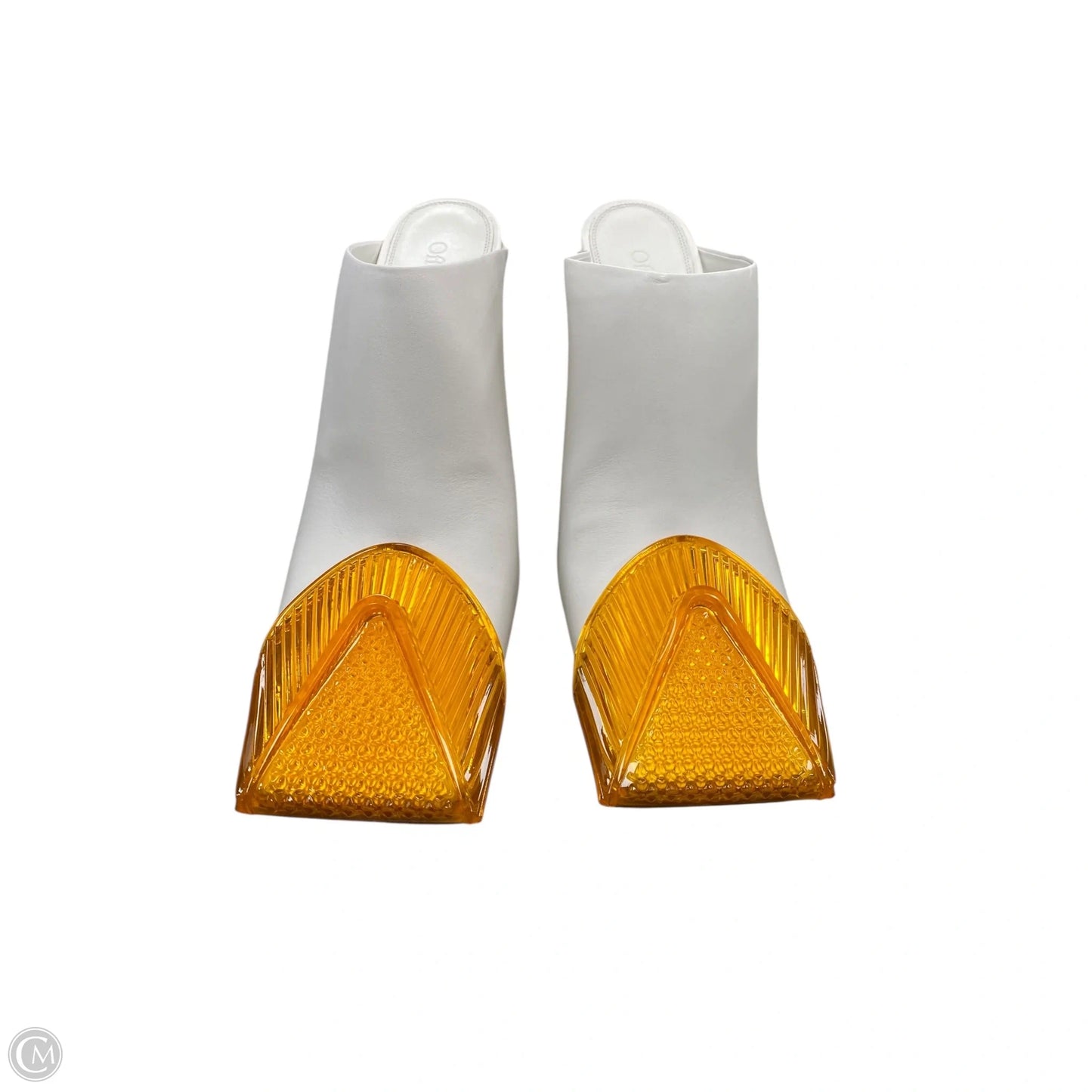Shoes Luxury Designer By Off-white In White & Yellow, Size: 39