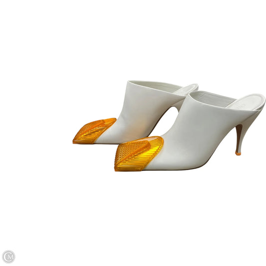 Shoes Luxury Designer By Off-white In White & Yellow, Size: 39