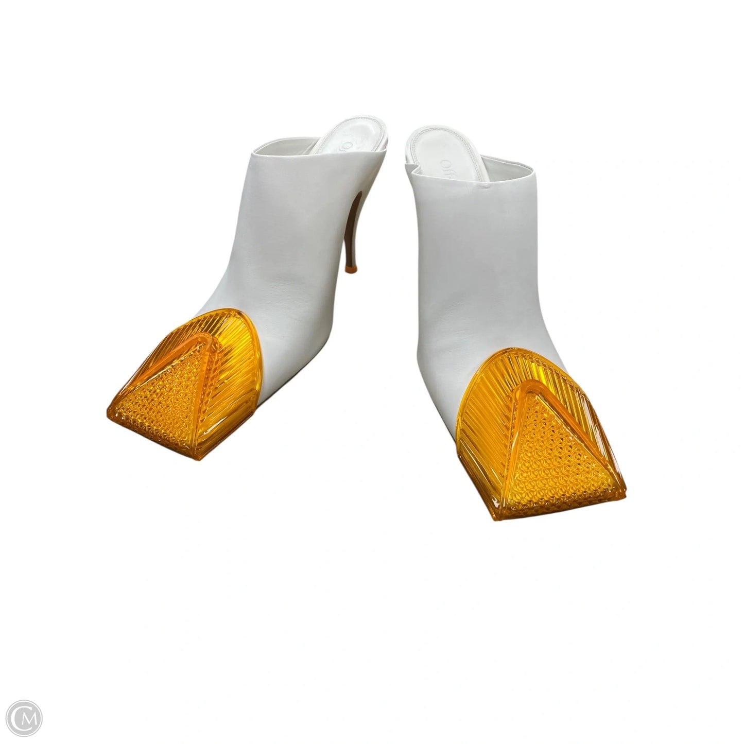 Shoes Luxury Designer By Off-white In White & Yellow, Size: 39