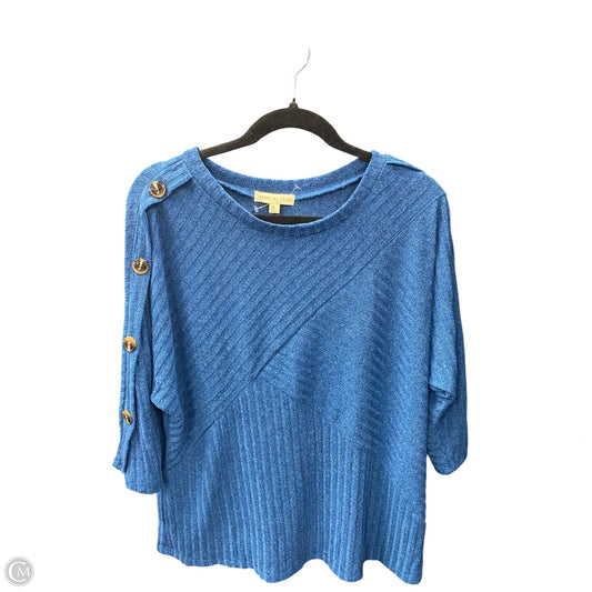Sweater By Clothes Mentor In Blue, Size: Xl
