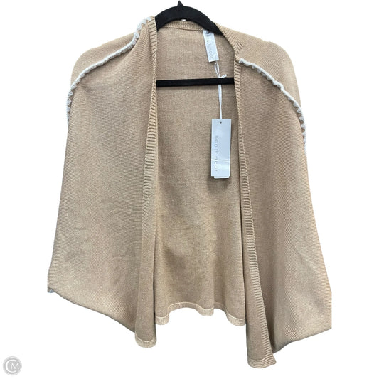 Sweater Cardigan By Clothes Mentor In Tan & White, Size: M
