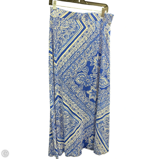 Skirt Designer By Lilly Pulitzer In Blue & White, Size: L