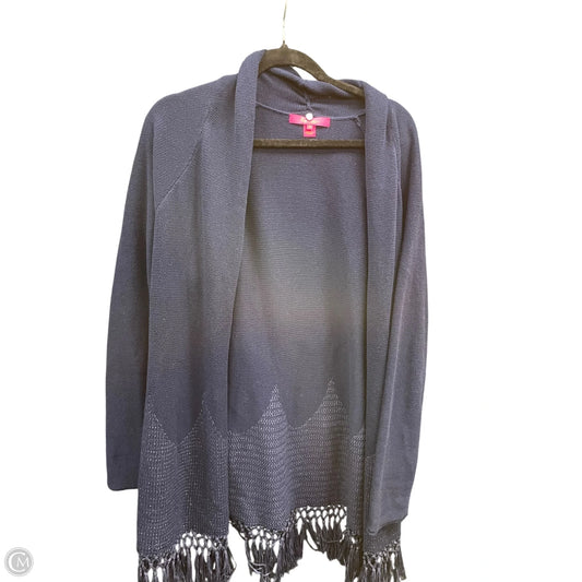 Sweater Cardigan Designer By Lilly Pulitzer In Navy, Size: Xl