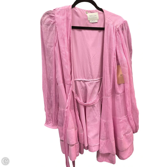 Dress Casual Short By Bhldn In Pink, Size: S