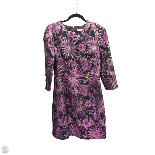 Dress Party Short By Trina Turk In Black & Purple, Size: 8