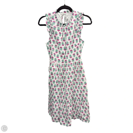 Dress Casual Short By J. Crew In Green & Pink, Size: 2