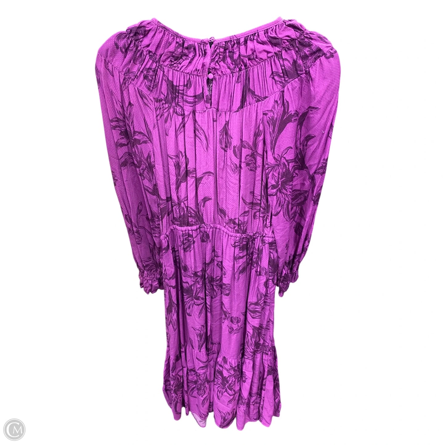 Dress Casual Midi By A New Day In Purple, Size: S