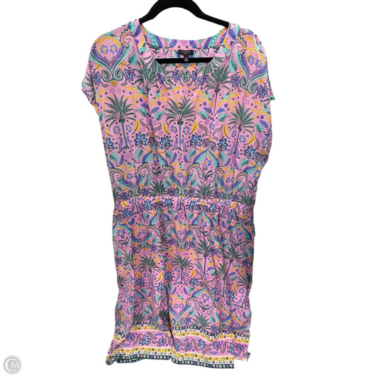 Dress Casual Maxi By Talbots In Pink & Purple, Size: 3x