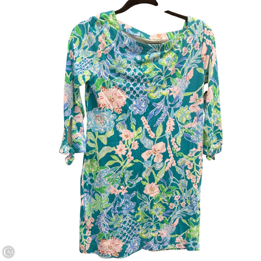 Dress Designer By Lilly Pulitzer In Blue & Green, Size: Xs