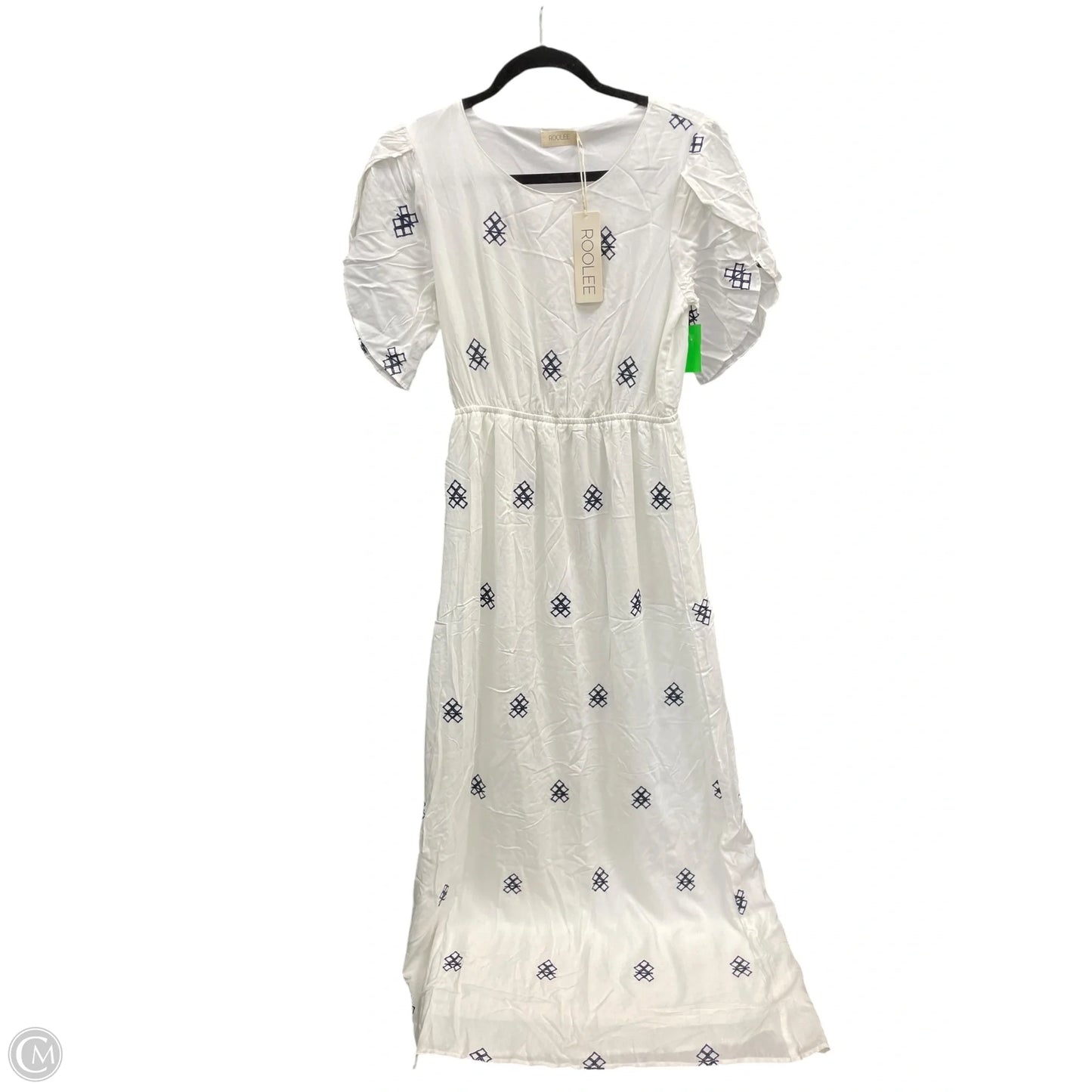 Dress Casual Maxi By Roolee In Blue & White, Size: S