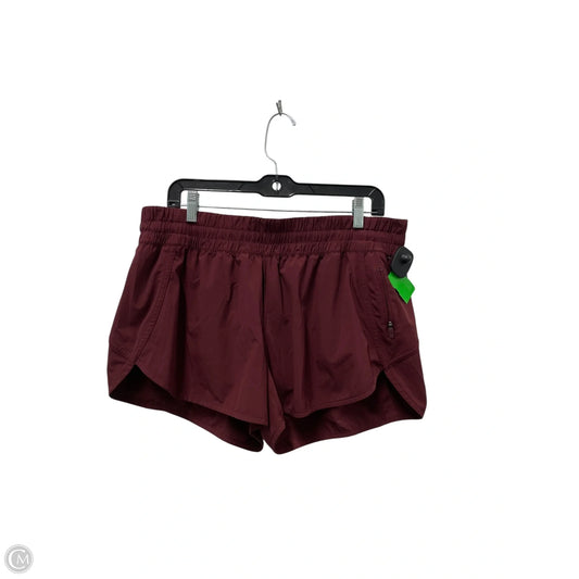 Athletic Shorts By Lululemon In Maroon, Size: 16