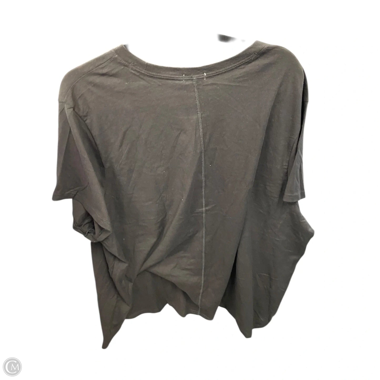 Top Short Sleeve Basic By Hanes In Black & White, Size: 4x