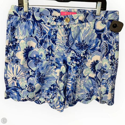 Shorts Designer By Lilly Pulitzer In Blue & White, Size: 10