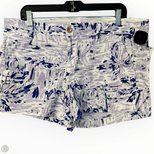 Shorts Designer By Lilly Pulitzer In Purple & White, Size: 14