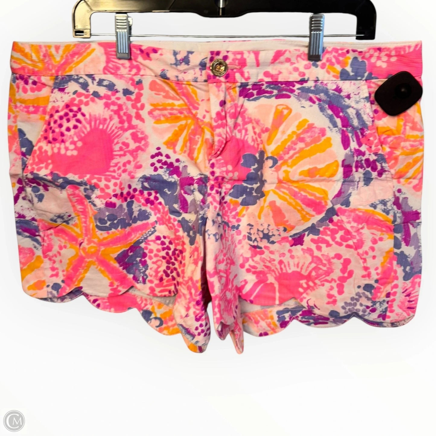 Shorts Designer By Lilly Pulitzer In Orange & Pink, Size: 14
