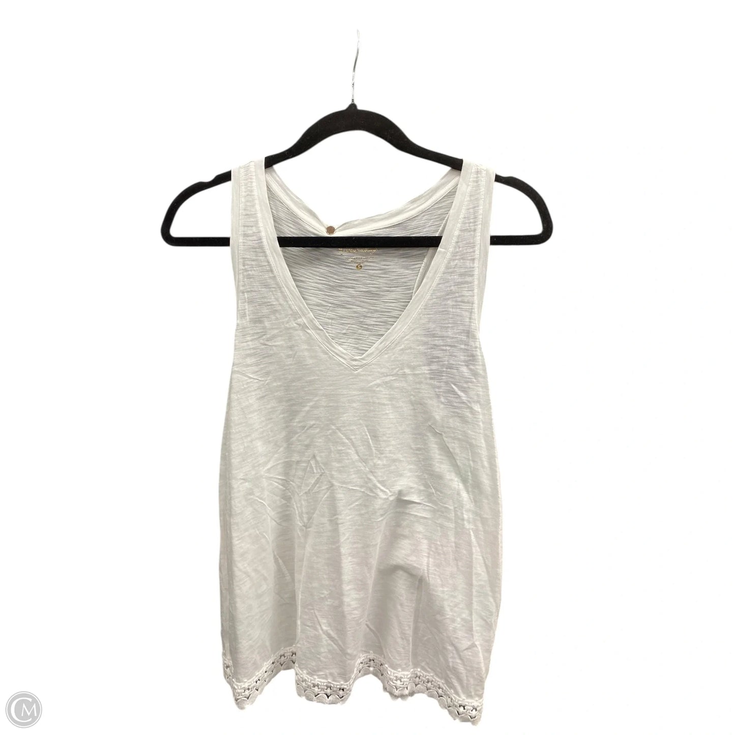 Top Sleeveless Designer By Lilly Pulitzer In White, Size: S