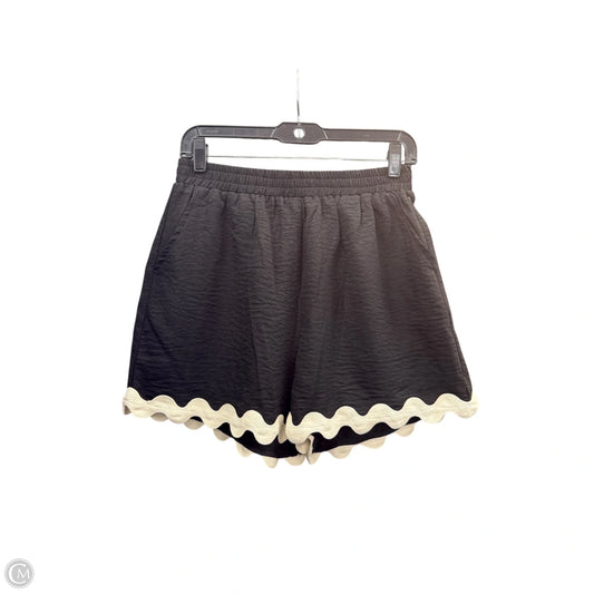 Shorts By Entro In Black & Cream, Size: M