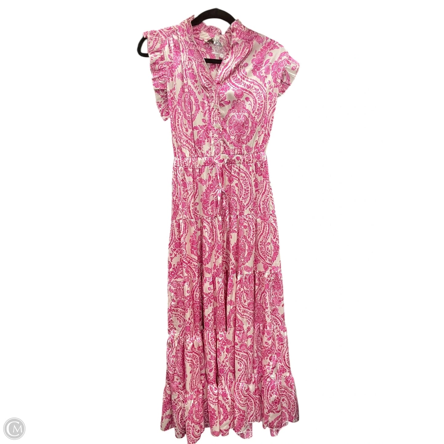 Dress Casual Maxi By Pinch In Pink & White, Size: S