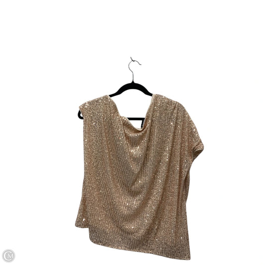 Blouse Short Sleeve By Torrid In Rose Gold, Size: M
