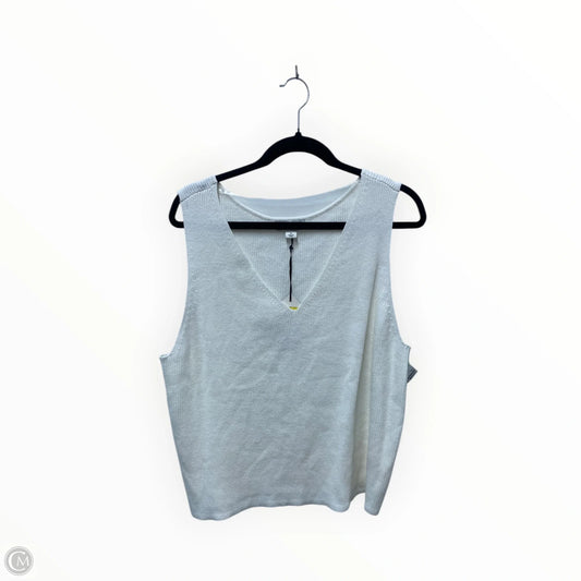 Top Sleeveless By Ava & Viv In Ivory, Size: 3x