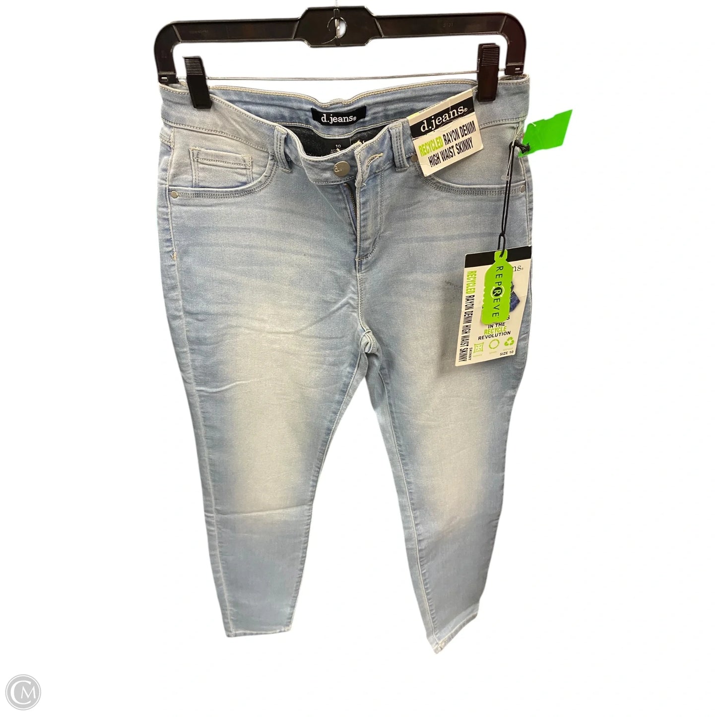 Jeans Skinny By D Jeans In Blue Denim, Size: 10